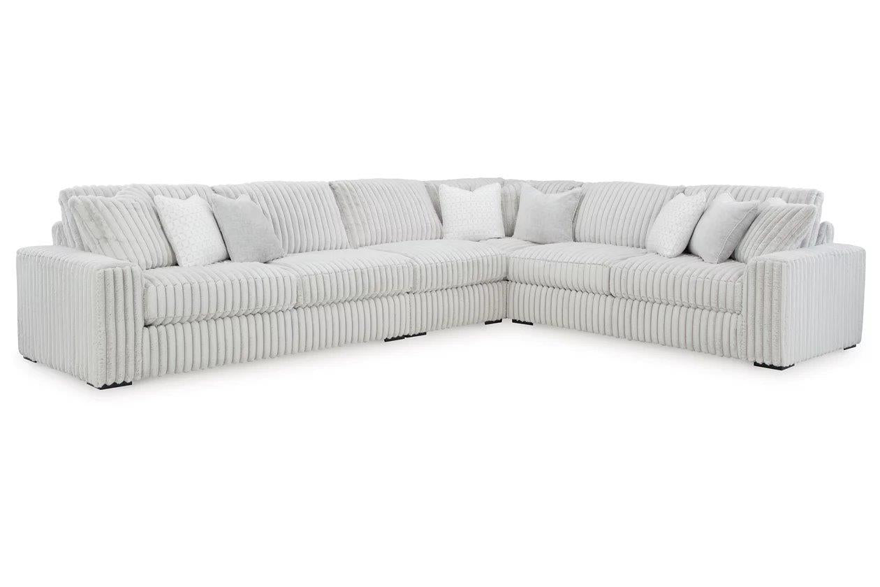 Stupendous 4-Piece Sectional In Alloy by Ashley