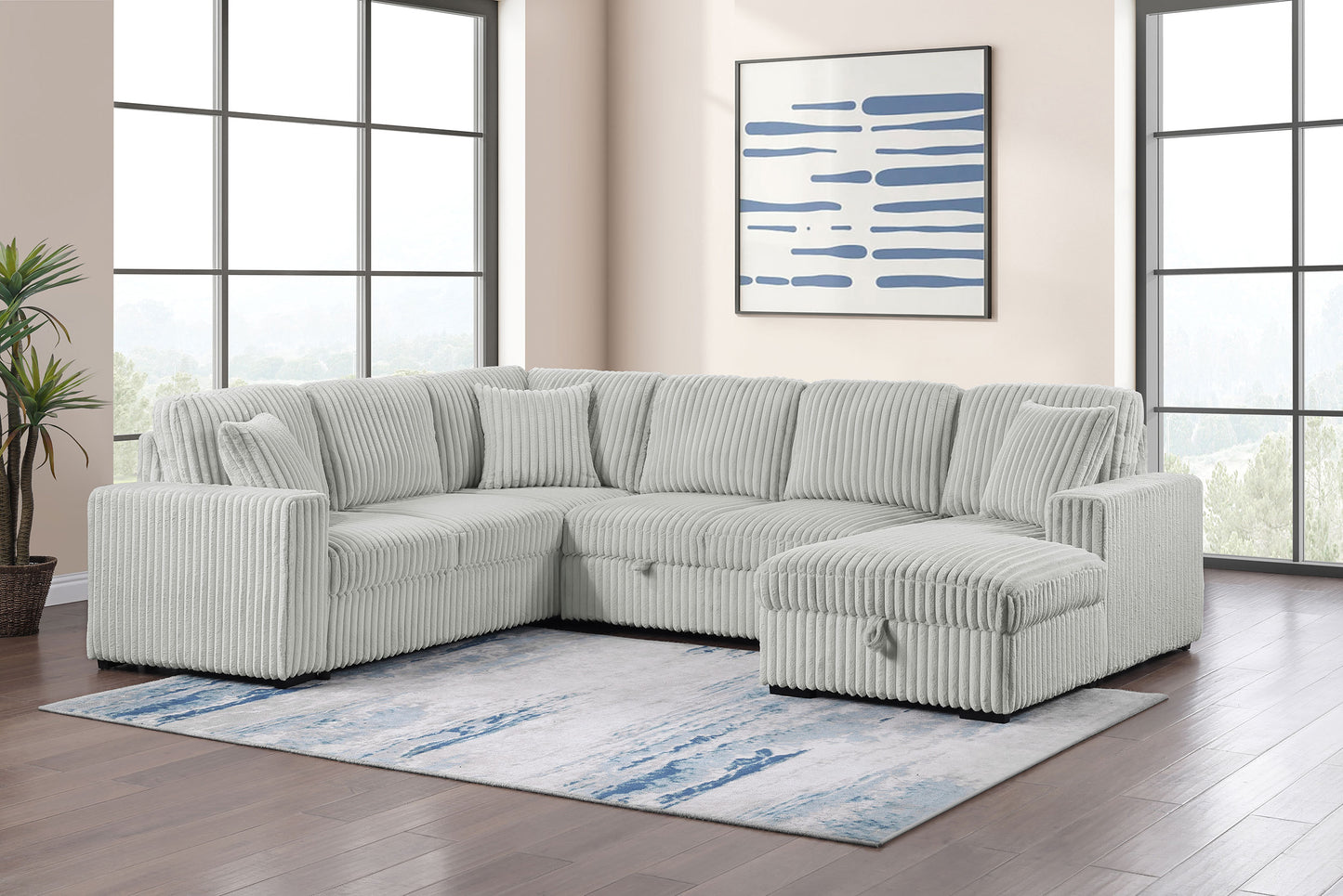 Sleeper Sectional Sofa Storage Chaise