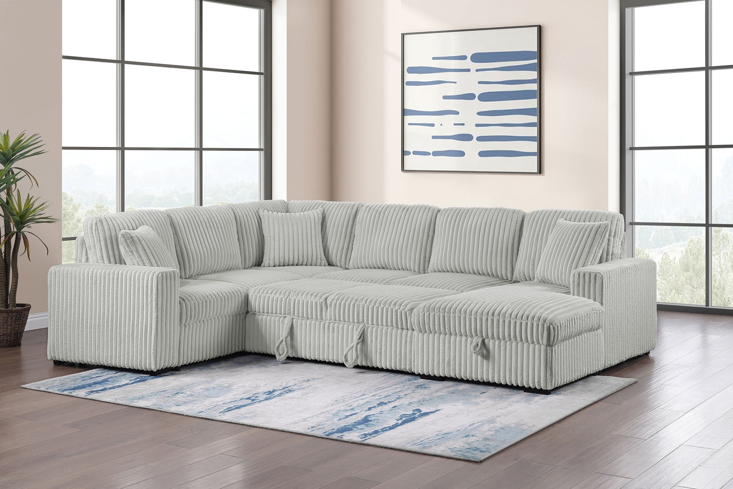 Sleeper Sectional Sofa Storage Chaise