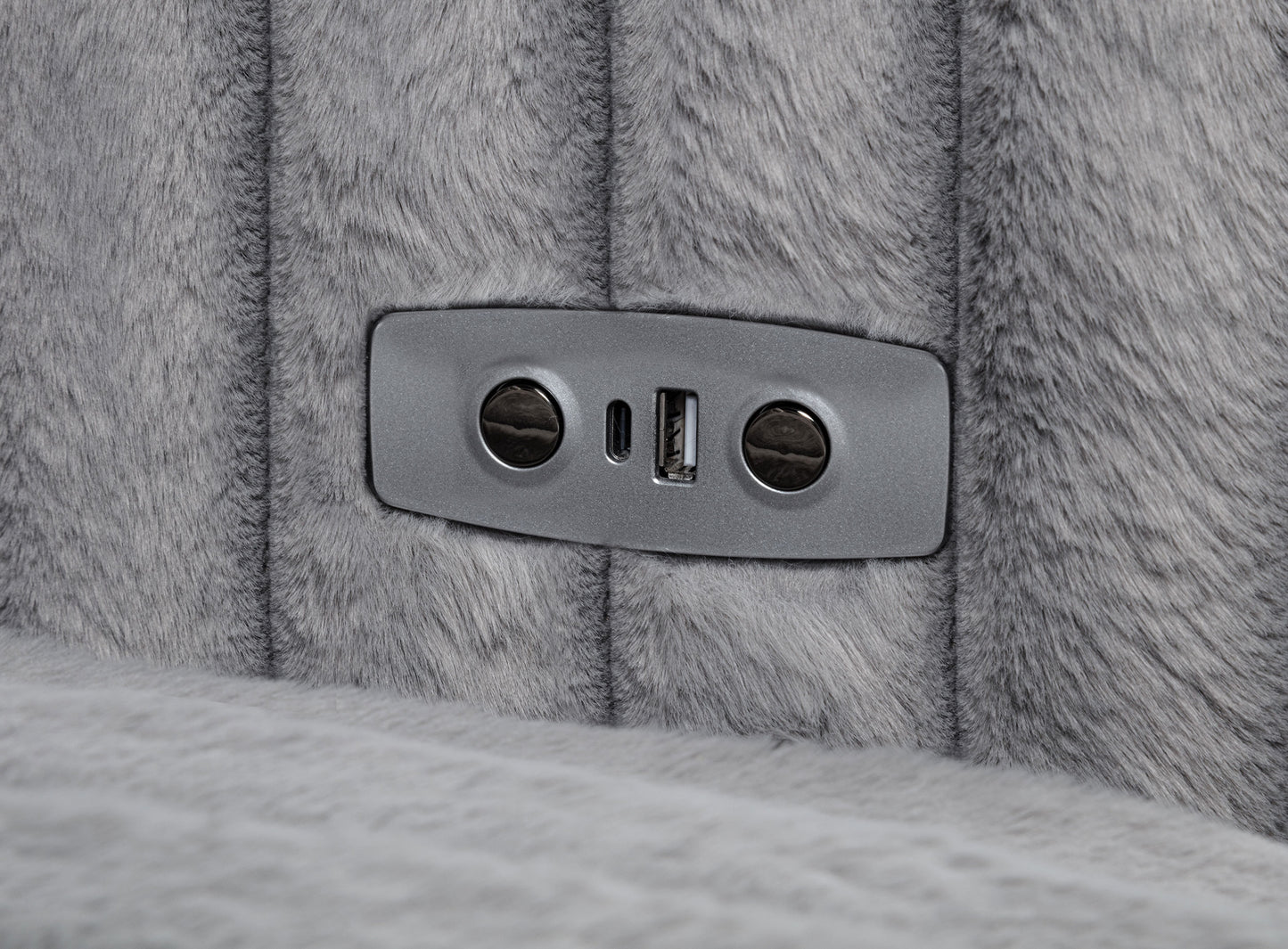 Corduroy Dual Power Chaise Sofa