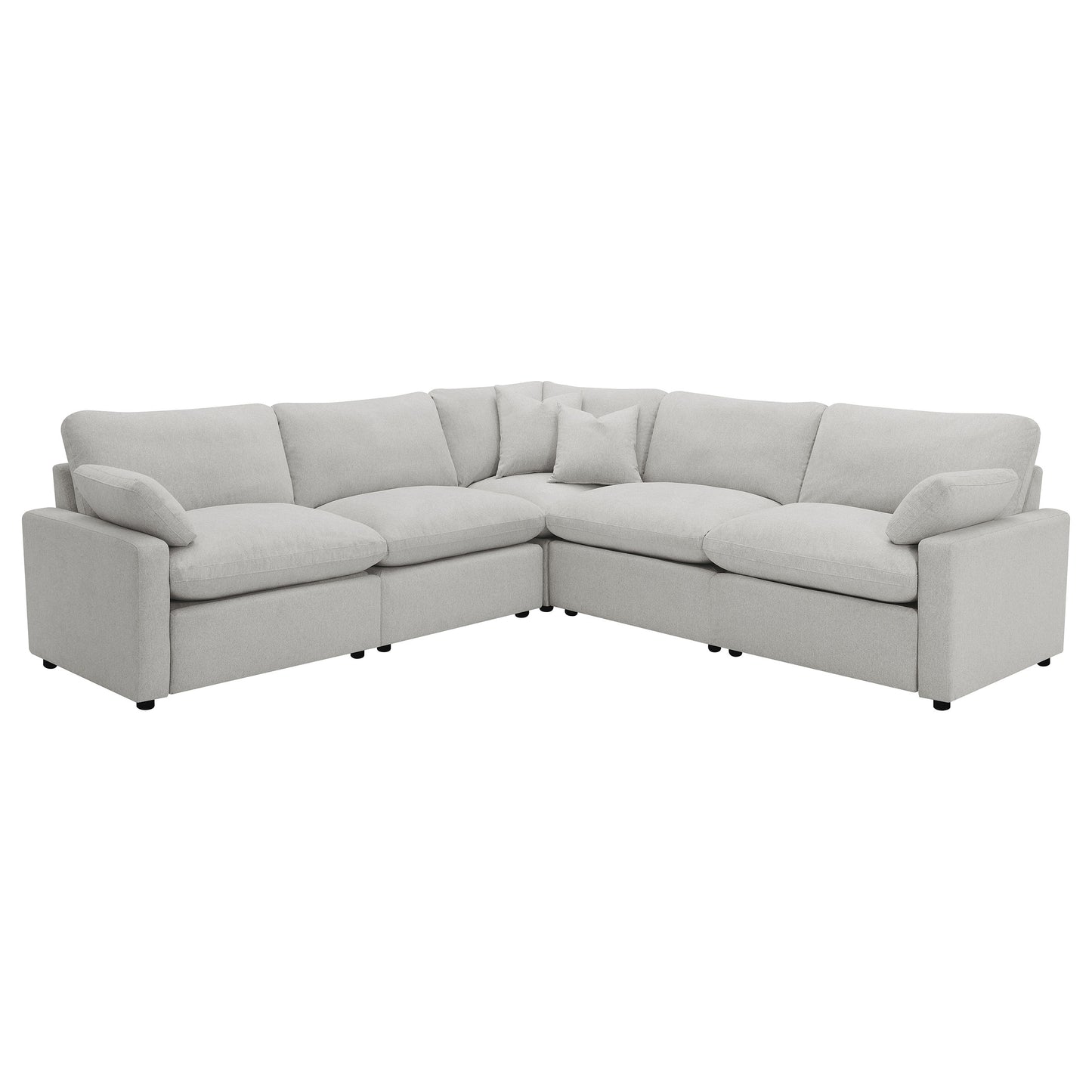 Collins 5-Piece Modular Power Reclining Sectional Light Gray