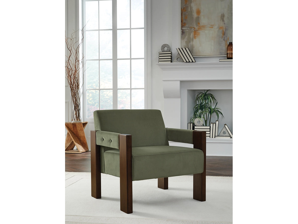 Adlanlock Velvet Accent Chair