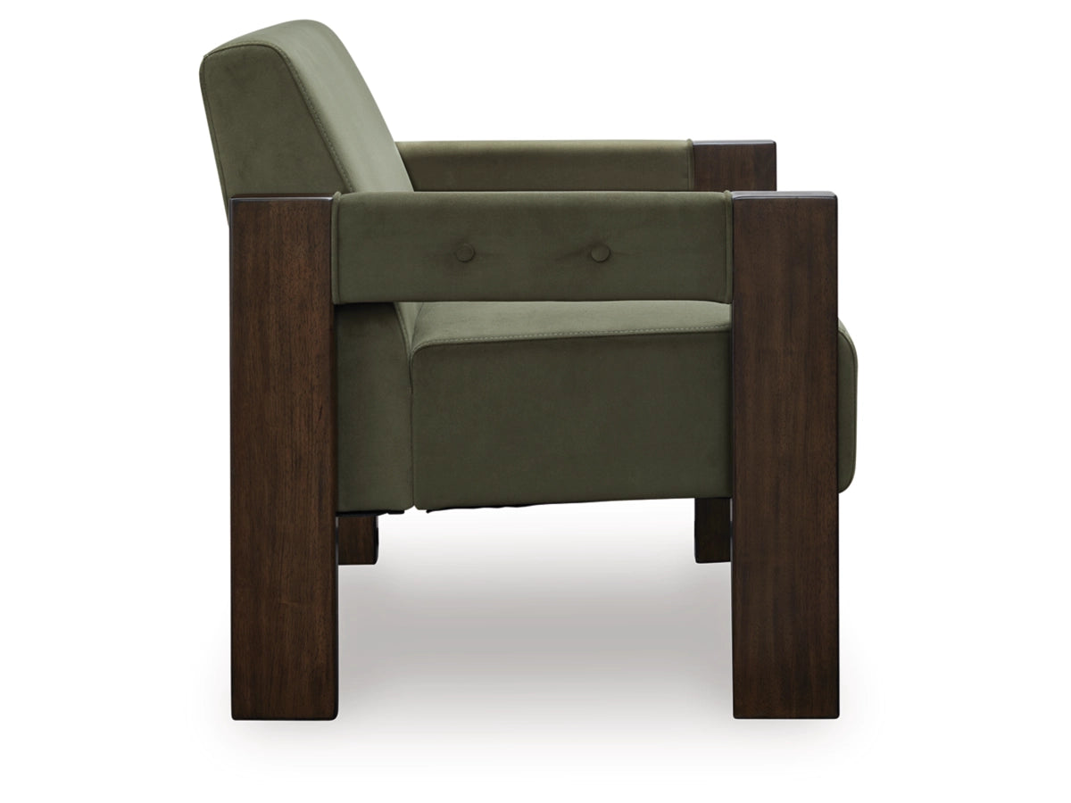 Adlanlock Velvet Accent Chair