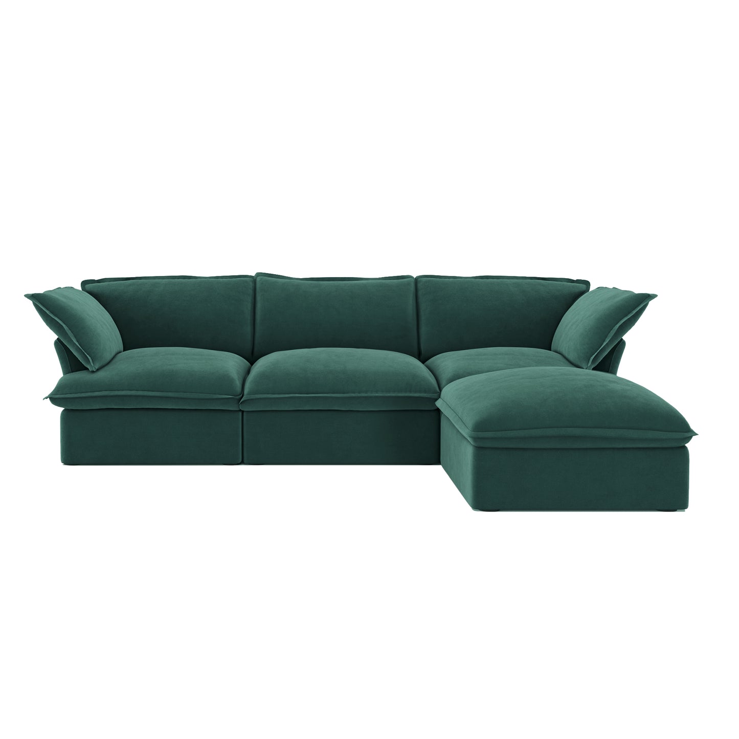 Green Velvet Cloud Sofa