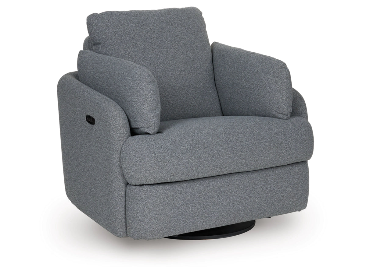 Alainmont Next-Gen Nuvella™ Performance Fabric Power Swivel Recliner Chair