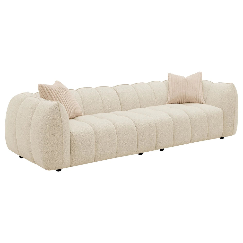 Winchester Boucle Upholstered Extra Long Sofa