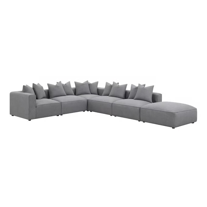 Jennifer Grey 6pc Tight Seat Modular Sectional