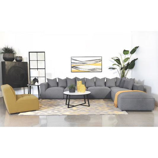 Jennifer Grey 6pc Tight Seat Modular Sectional