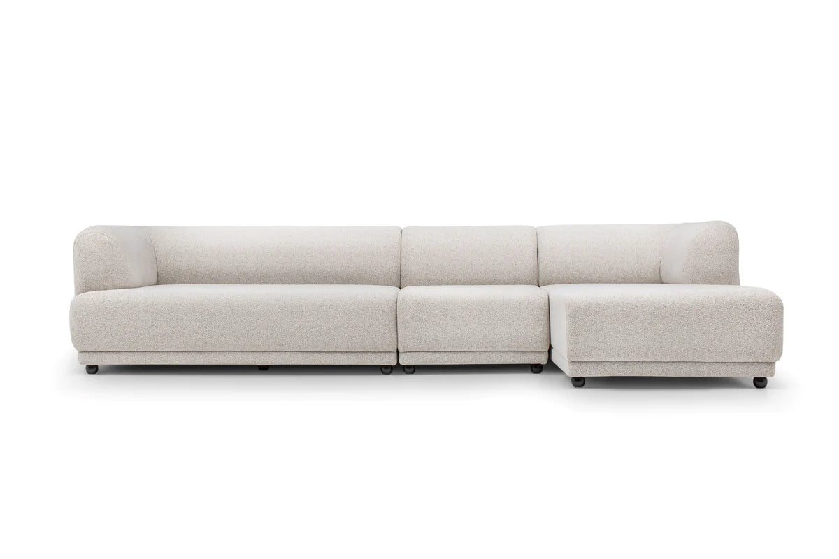 Lyna Ivory 3 Piece RAF Sectional