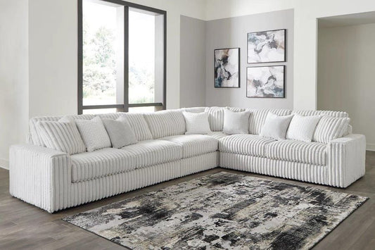 Stupendous 4-Piece Sectional In Alloy by Ashley